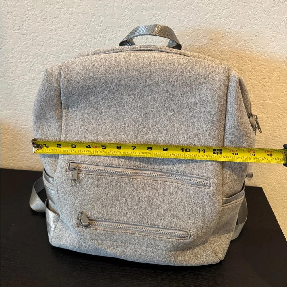 Heather Grey Neoprene Diaper Backpack | Dagne Dover Indi Style Travel Bag - Picture 10 of 10